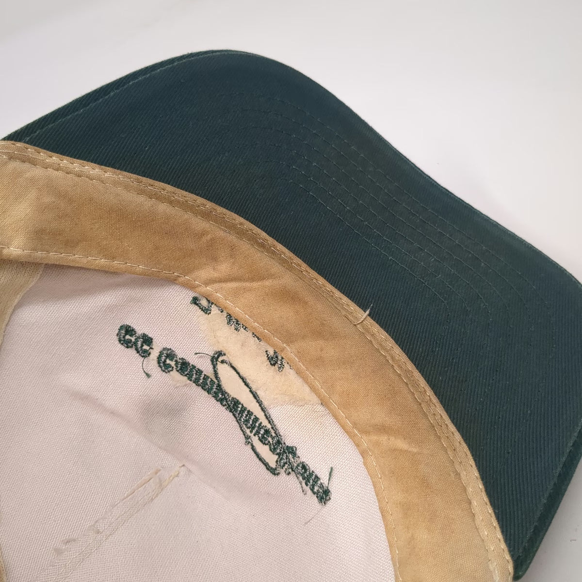 KC 5 Panel Beige Green One Size Fallon Nevada CC Communications Hat Snapback