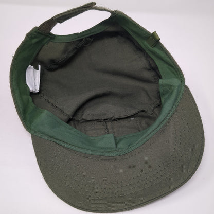USA Flag Cadet Army Cap Green One Size Adjustable Embroidered Patriotic