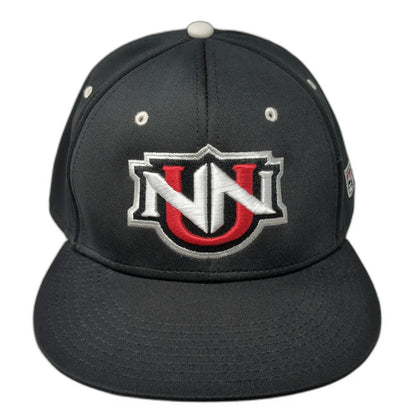 Northwest Nazarene Nighthawks NCAA The Game Cap Black XL A-Flex Gray Brim Hat