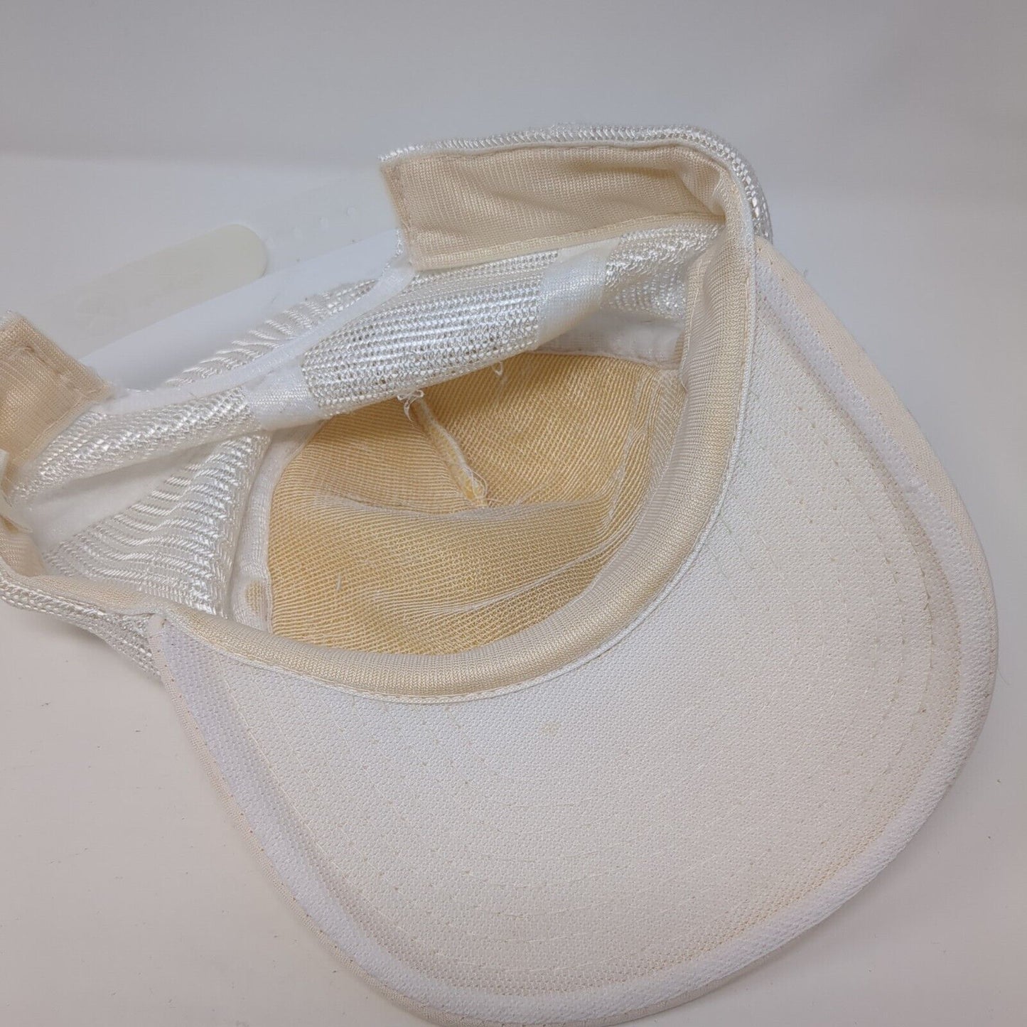 Cactus Pete's Royal Flush Plus Snapback Trucker Hat White Cream OS Mesh Back