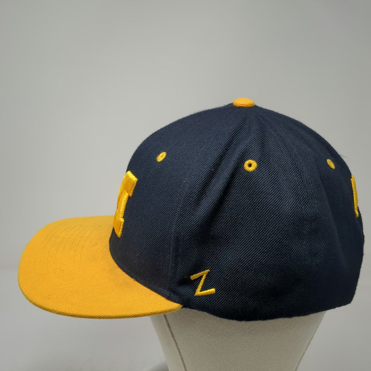 Zephyr Michigan Wolverines NCAA Snapback Hat Blue Yellow One Size Script M Logo