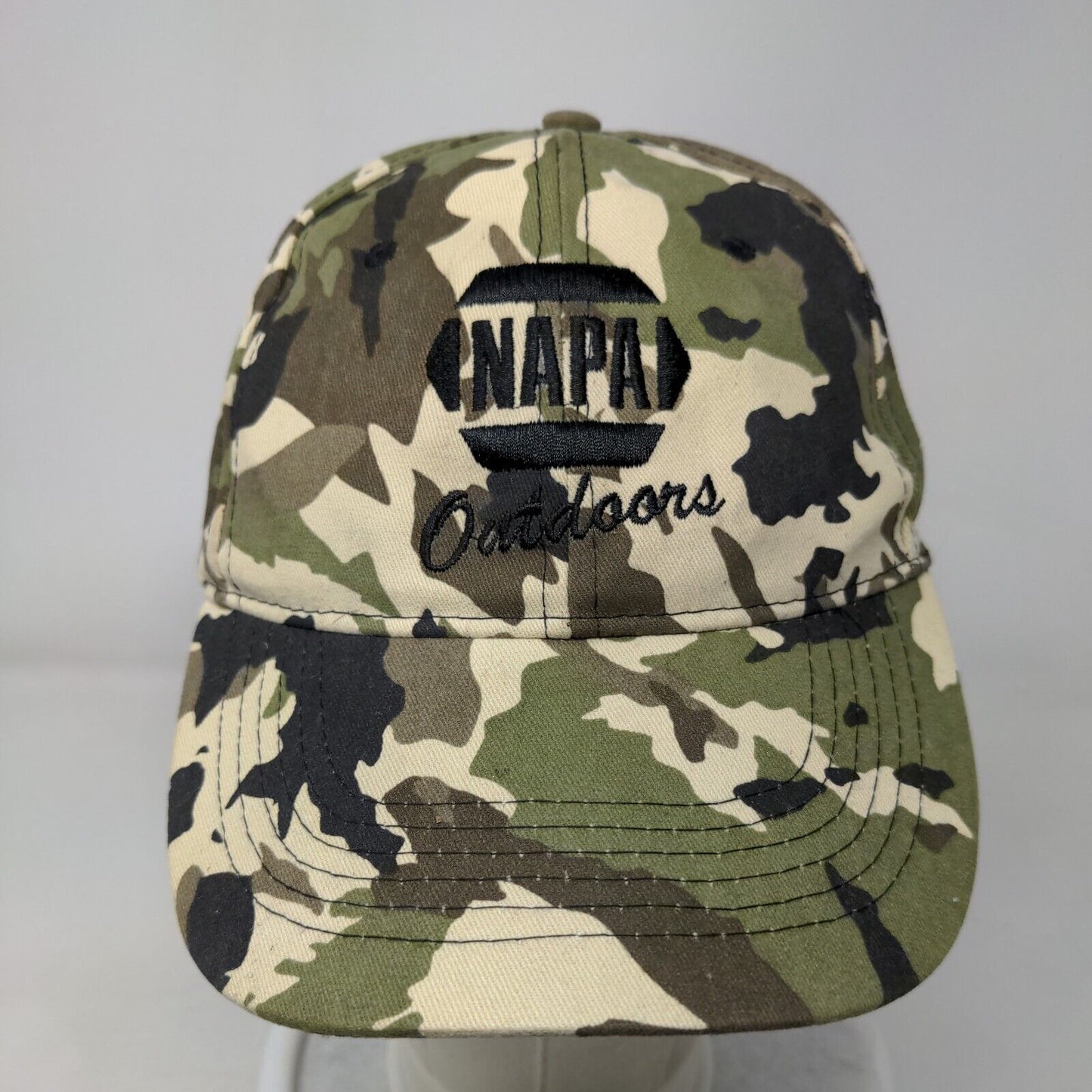 NAPA Outdoors Strapback Hat Camouflage OSFM Embroidered 6 Panel
