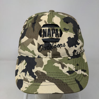 NAPA Outdoors Strapback Hat Camouflage OSFM Embroidered 6 Panel