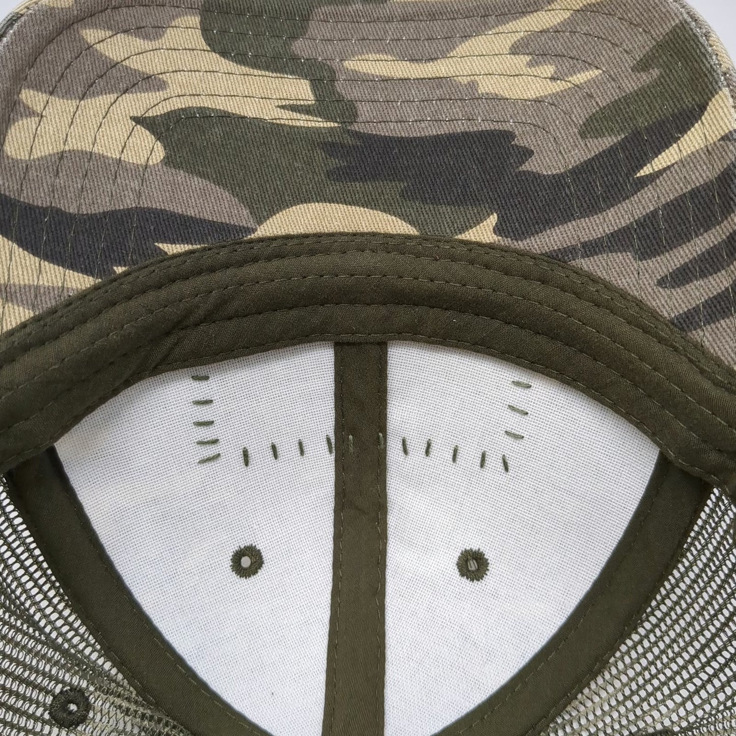 Symmetree Green Trucker Hat One Size Bigfoot American Flag Pine Tree Camo