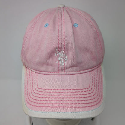 US Polo Assn Slideback Hat Pink One Size Adjustable Embroidered 6 Panel Cotton