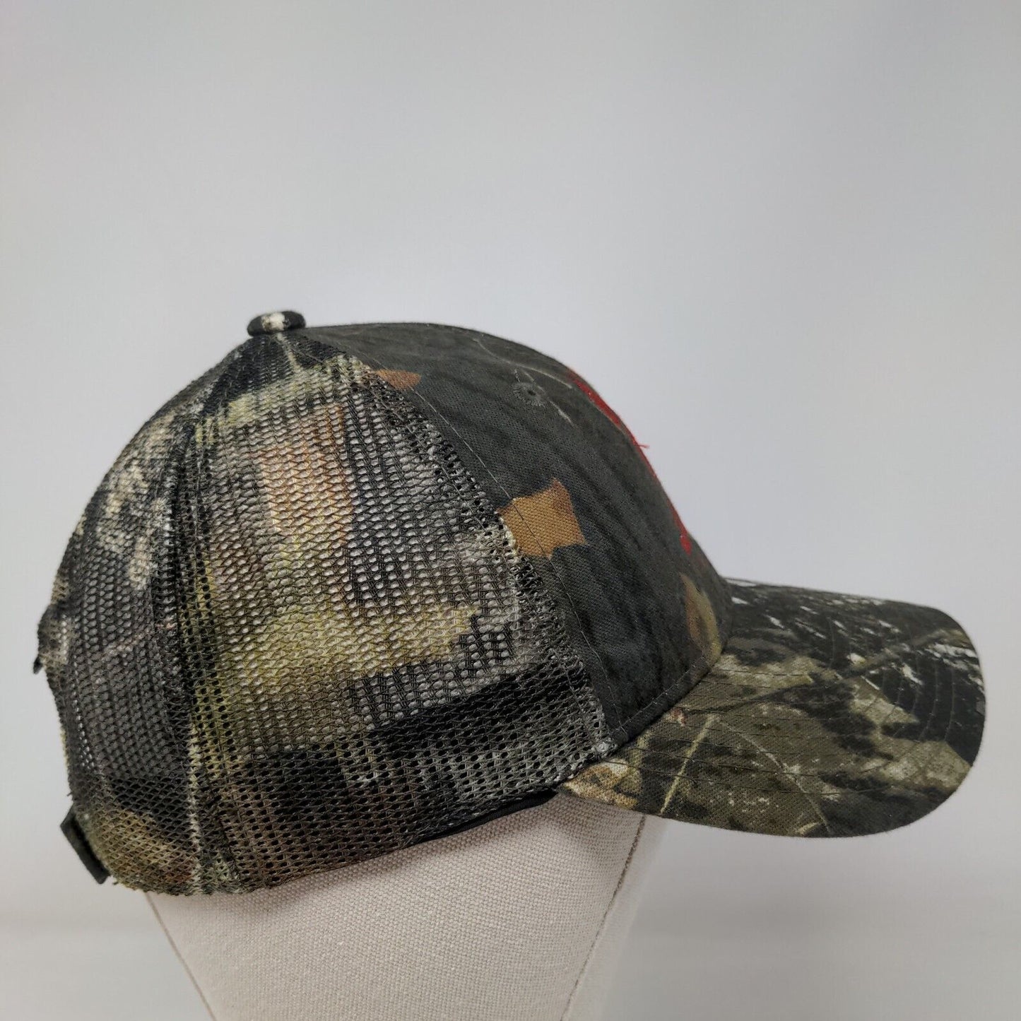 RK Oil LLC Strapback Trucker Hat Camouflage OSFM Adjustable Mesh Back W/Tags