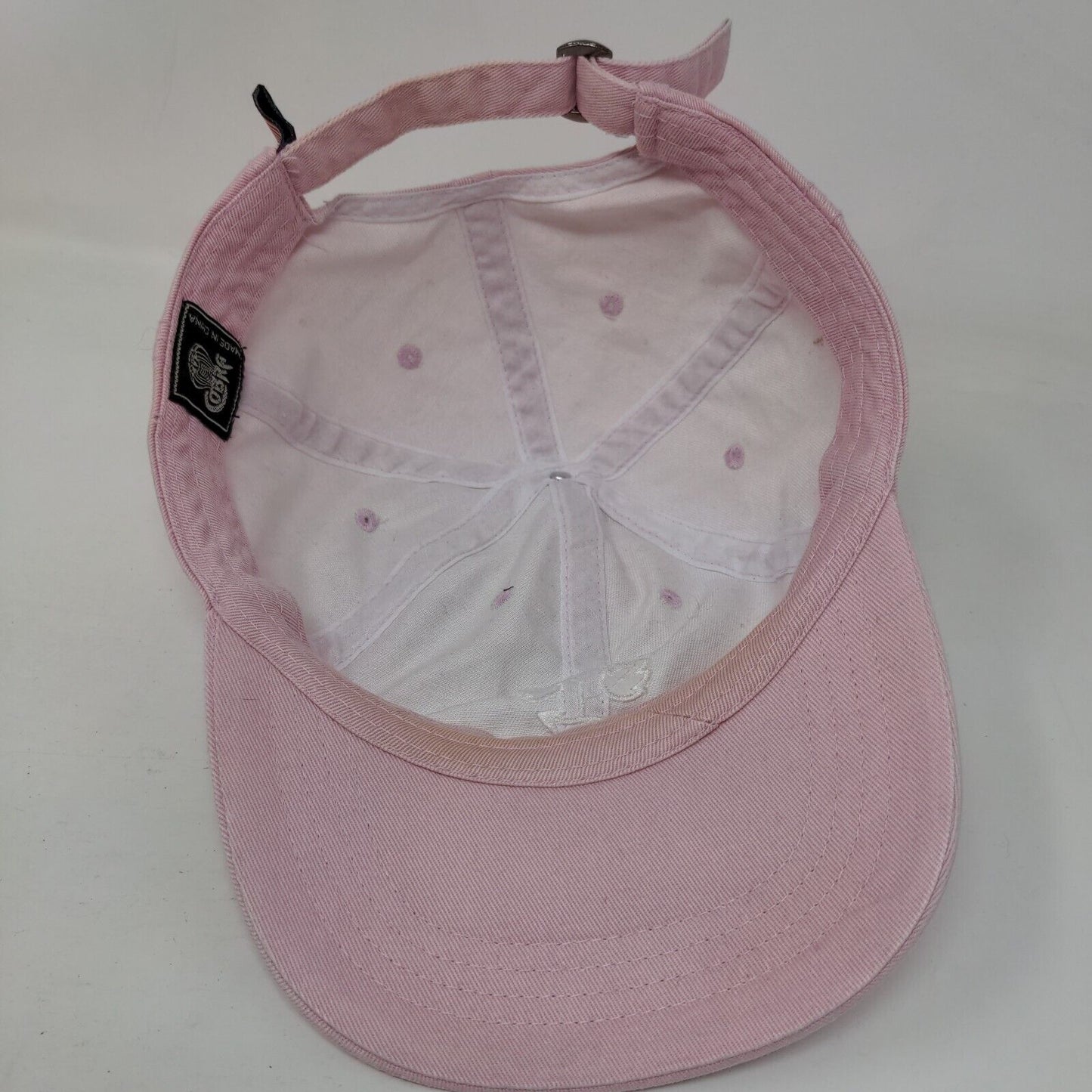 Poison Oak Slideback Hat Pink One Size Adjustable Embroidered Cobra