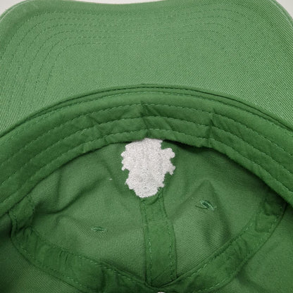 Mighty Fine Baseball Cap Green One Size Embroidered Flower Bouquet Slideback Hat