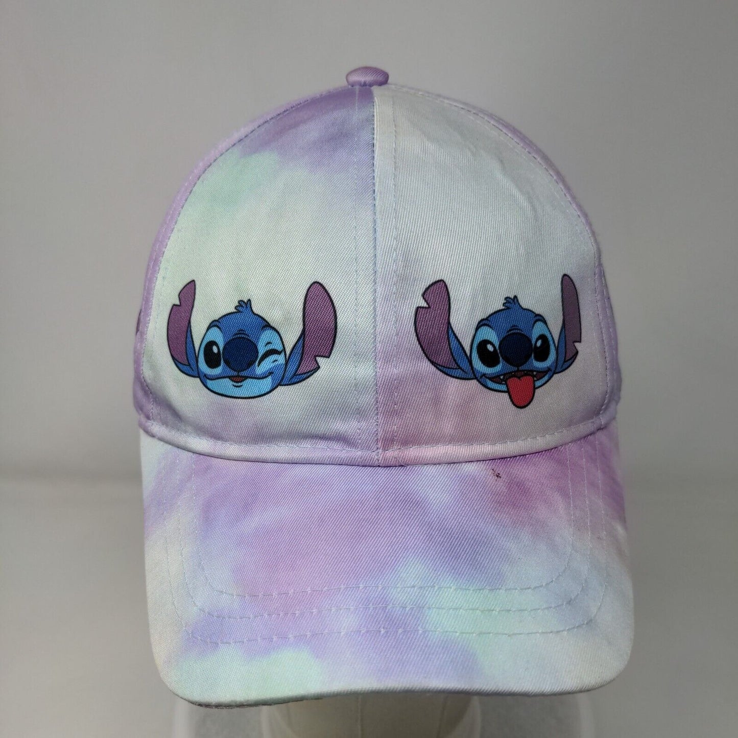 Disney Stitch Strapback Hat Multicolor OSFM Tie Dye Adjustable 6 Panel