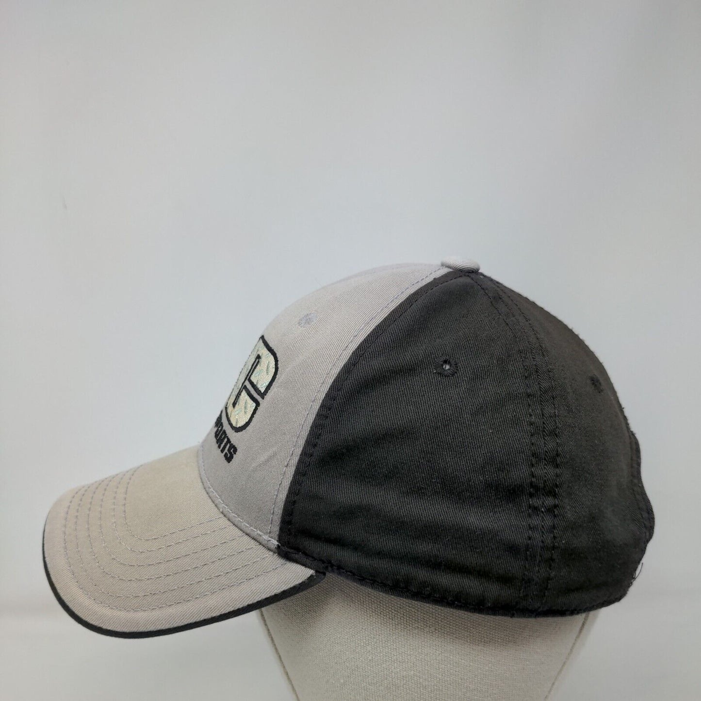 JC Power Sports Strapback Hat Gray OSFM Embroidered 6 Panel Otto