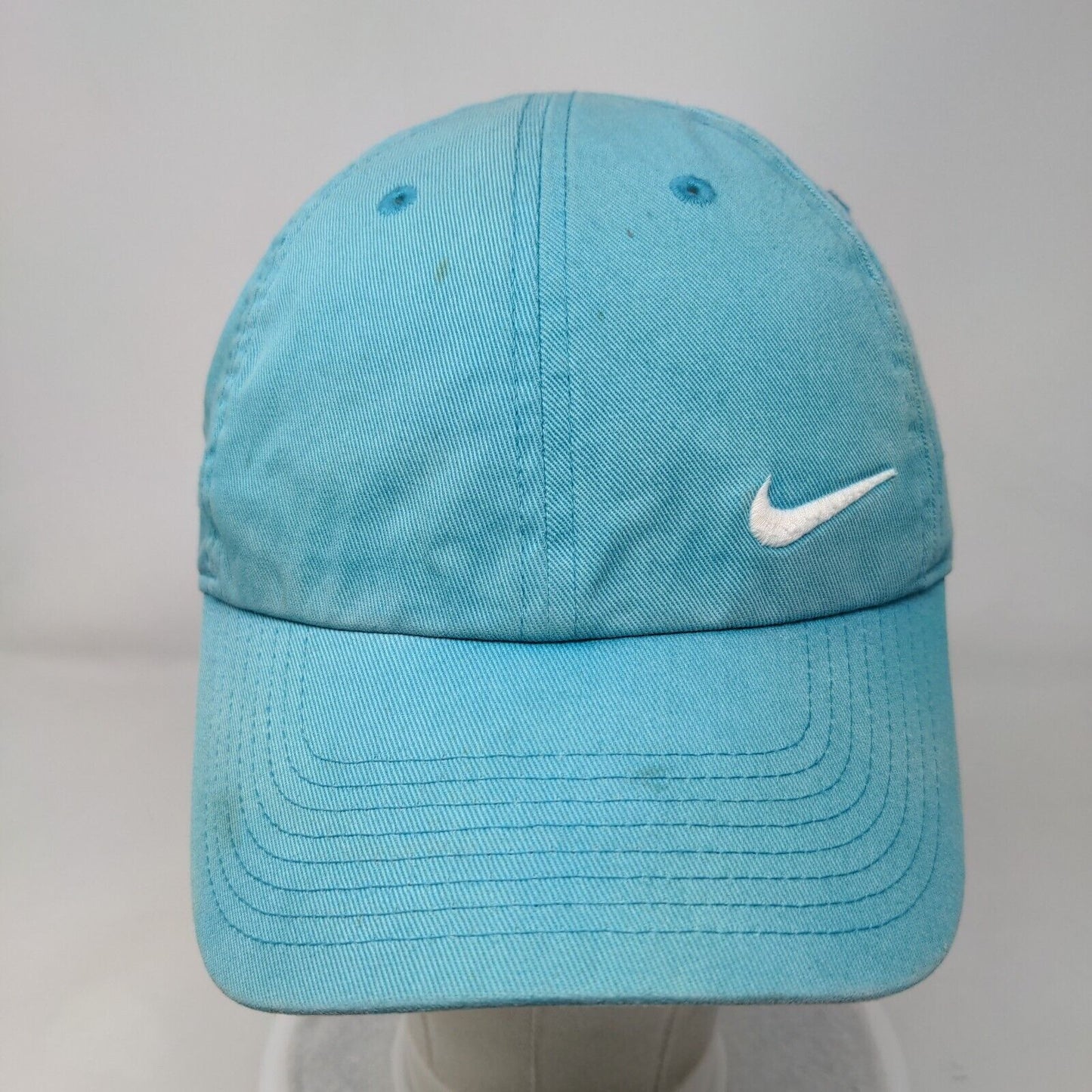 Nike Slideback Hat Blue OSFM Adjustable Embroidered Swoosh Heritage 86