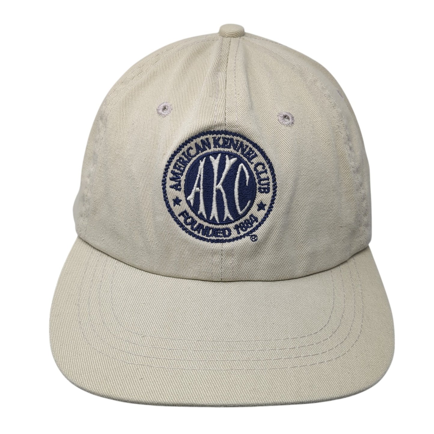American Kennel Club Founded 1884 Baseball Cap Beige One Size Adjustable