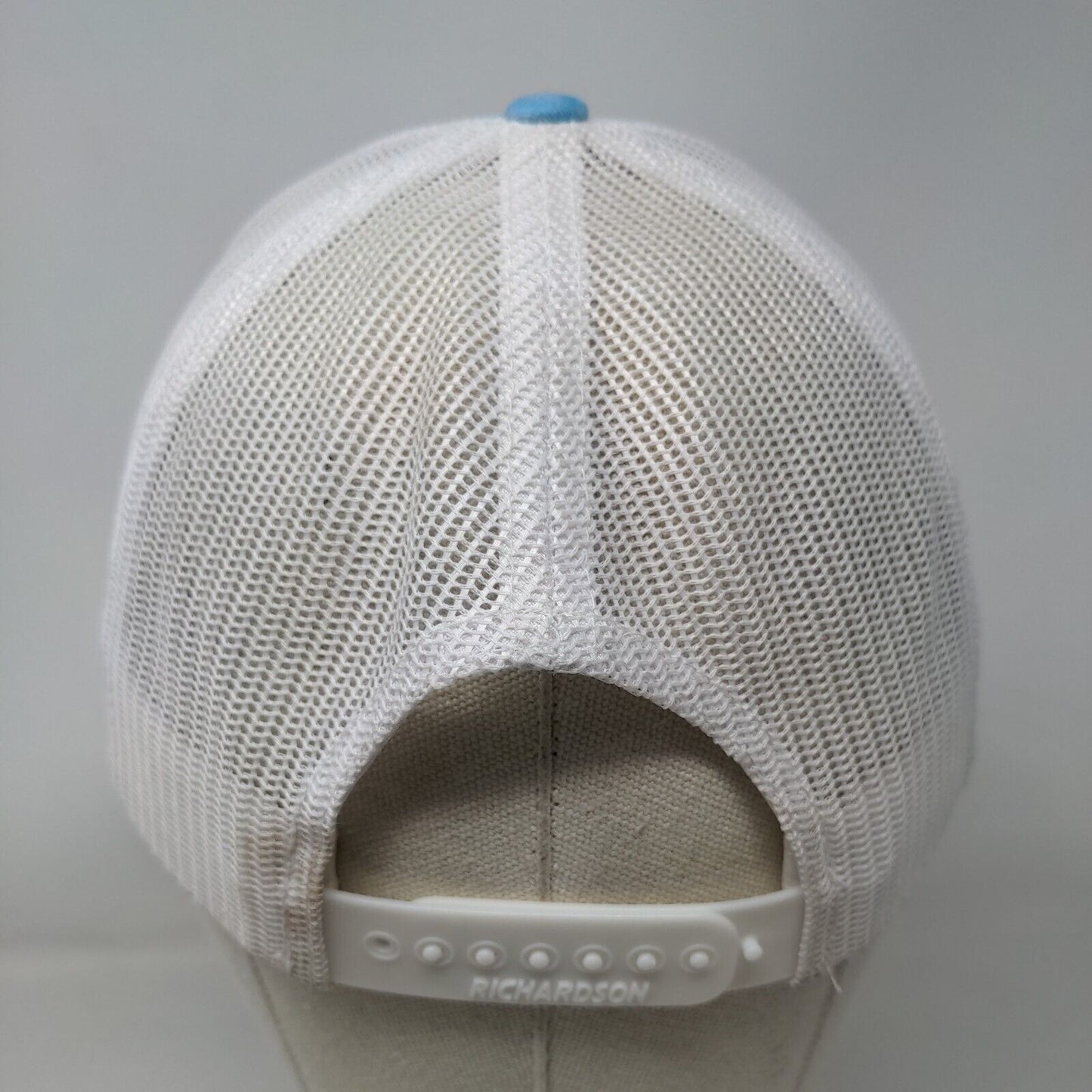 Richardson Snapback Mesh Back Trucker Hat Blue One Size Colorblock