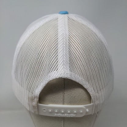 Richardson Snapback Mesh Back Trucker Hat Blue One Size Colorblock
