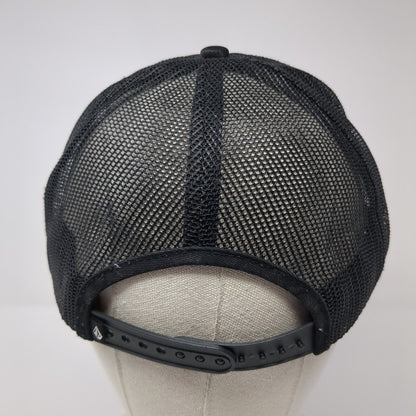 Volcom Stone Patch Snapback Trucker Hat Black One Size Solid 6 Panel