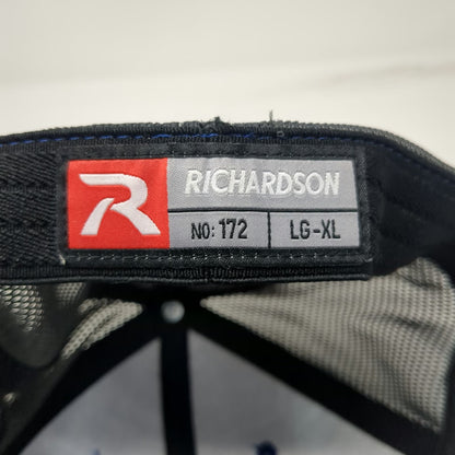 Richardson Baseball Cap Blue XL Extraction Oil & Gas Mesh Back Fitted Hat