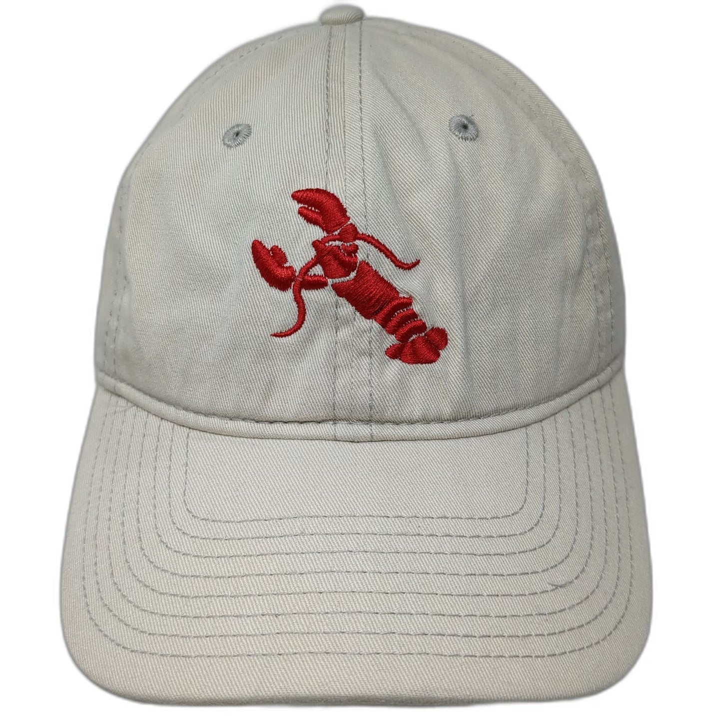 Gear For Sports Baseball Cap Beige One Size Lobster Kennebunkport Maine Hat Red