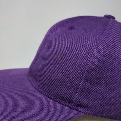 S7 Star Strapback Hat Purple One Size Adjustable Vented Holes 6 Panel Blank