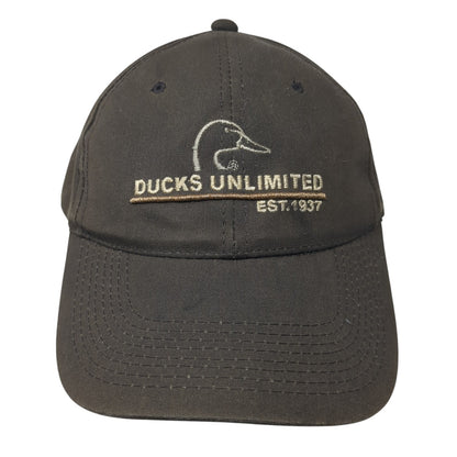 Ducks Unlimited Est. 1937 Baseball Cap Brown One Size Adjustable Embroidered