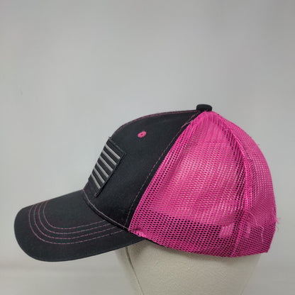 American Flag Snapback Mesh Back Trucker Hat Multi One Size 6 Panel