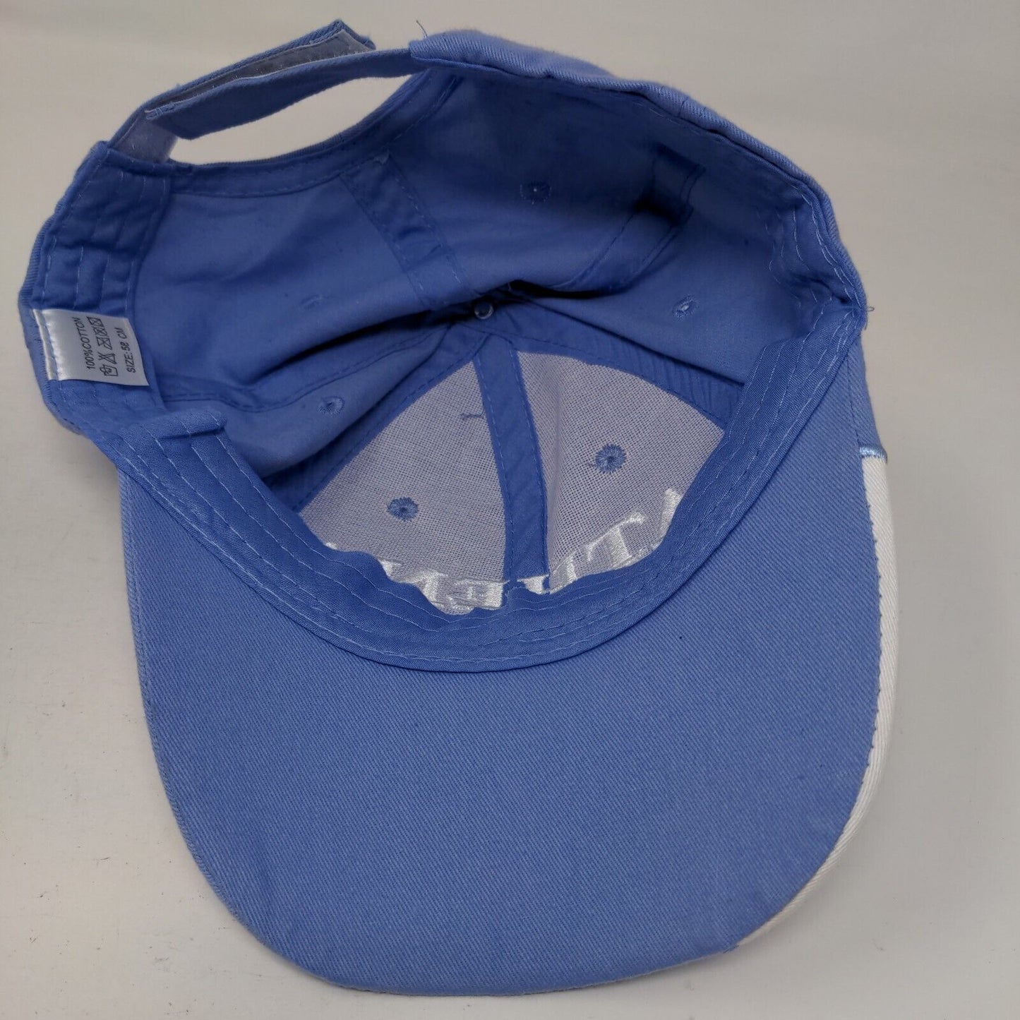 Athens Greece Strapback Hat Blue 58cm Adjustable Embroidered Patriotic 6 Panel