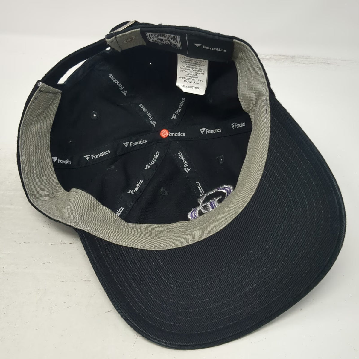 Fanatics Colorado Rockies MLB Baseball Cap Black OSFM Slideback Cooperstown Hat
