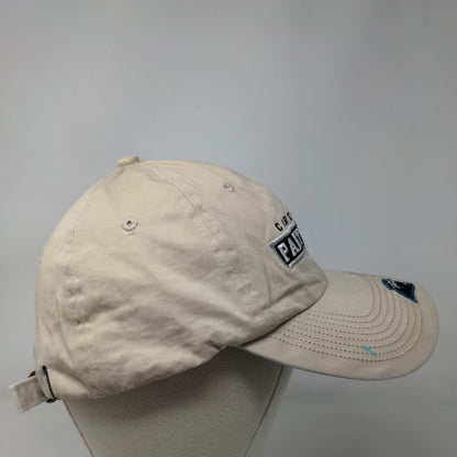Carolina Panthers Slideback Hat Tan OSFA Embroidered Logo NFL Cotton