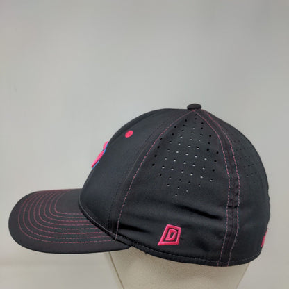 P Florida Prime Sports Fitted Hat Black M/L Embroidered Dome Headwear Co.