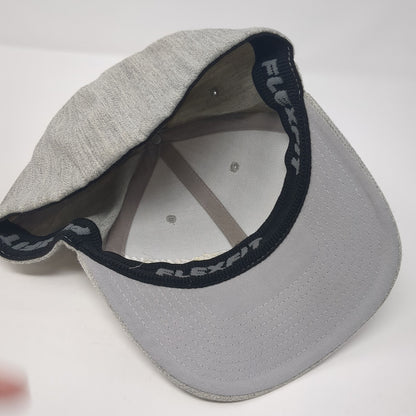 Skyview Fitted Hat Gray XL Embroidered Vent Holes Flexfit Yupoong