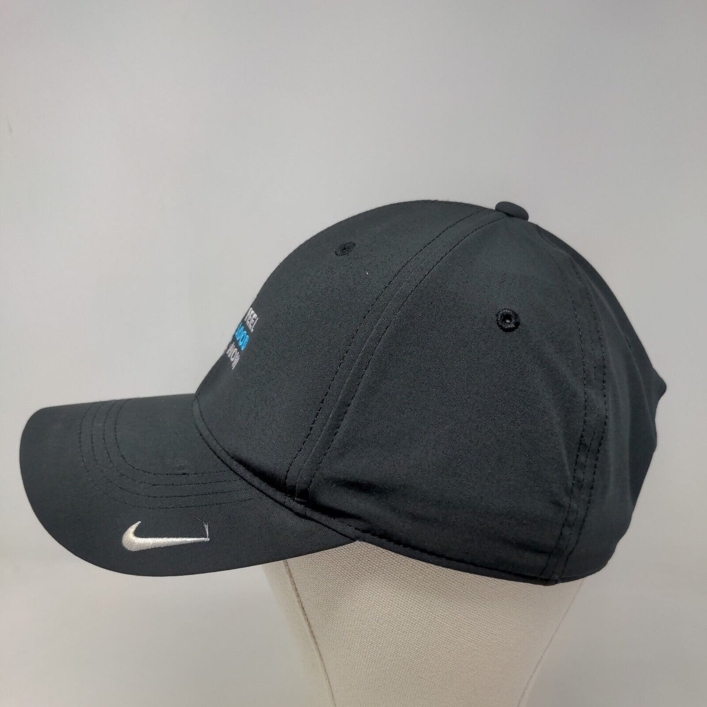 Nike Legacy 91 Dri Fit Men's Strapback Hat Black OSFM Embroidered Feel Good Now