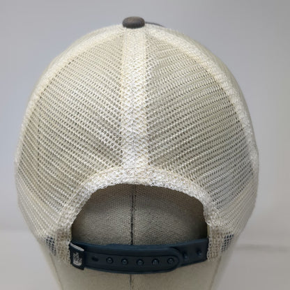The North Face Blue One Size Trucker Hat BOTA Patch Mesh Snapback Outdoor Cap