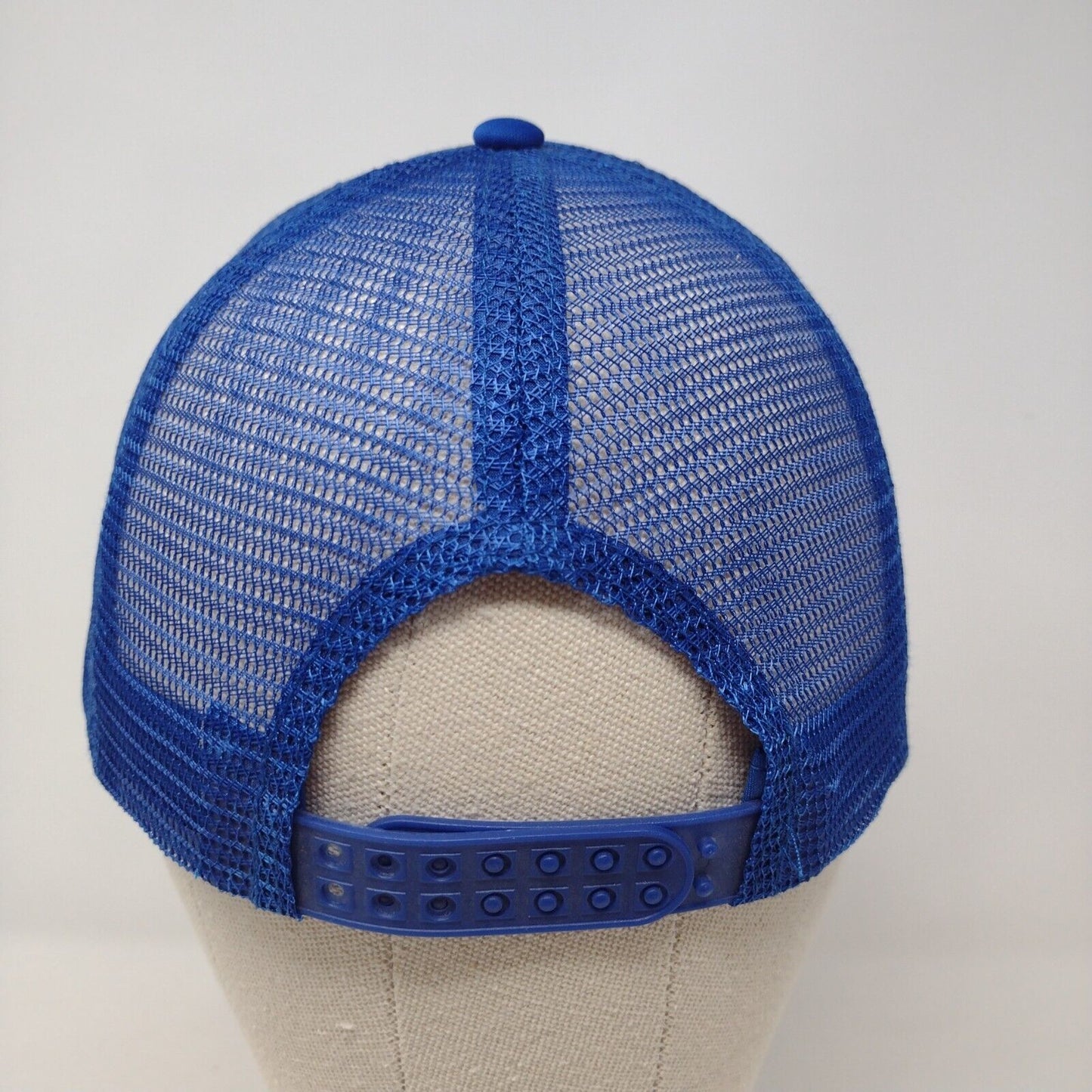 Nicolette G. Maw Snapback Trucker Hat Blue OSFA Adjustable Mesh Back Art by NGM