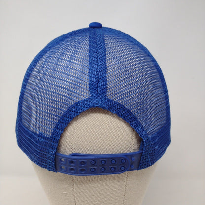 Nicolette G. Maw Snapback Trucker Hat Blue OSFA Adjustable Mesh Back Art by NGM