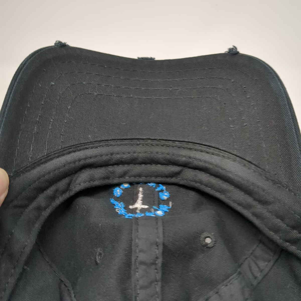 Otto Baseball Cap Black One Size Distressed Jackson Studios Cotton Strapback Hat