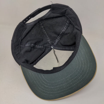 Unbranded Men's Snapback Hat Black Adjustable Embroidered NK Logo