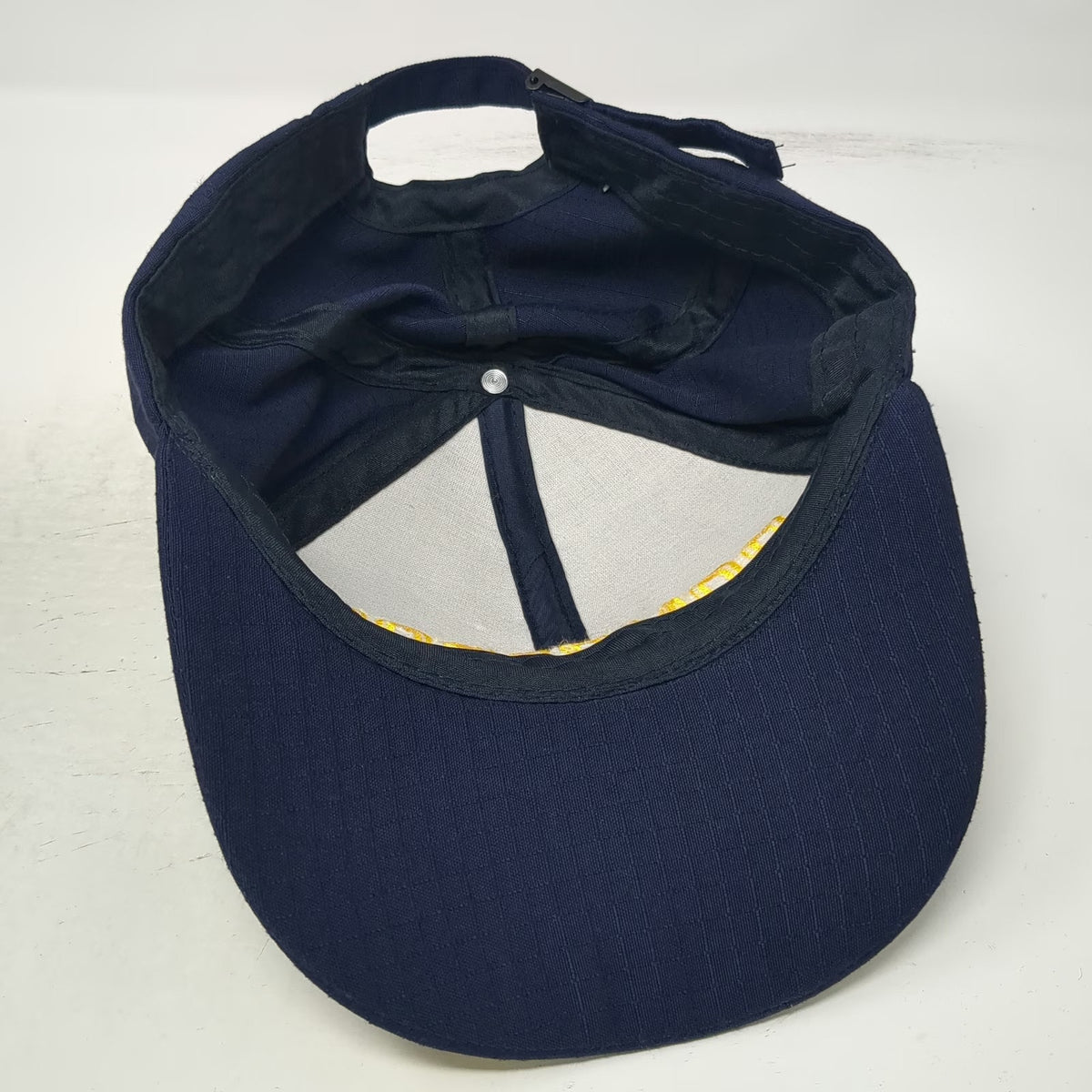 Blue One Size Baseball Cap Bomberos Scalloped Brim Slideback Firefighter Hat