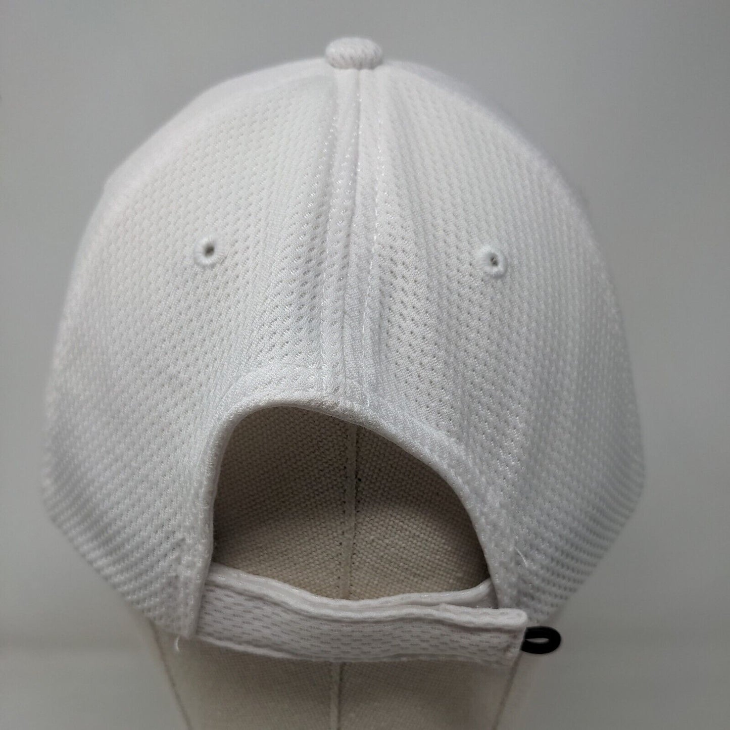Panama Jack Strapback Hat White OSFM Adjustable Embroidered Breathable Mesh