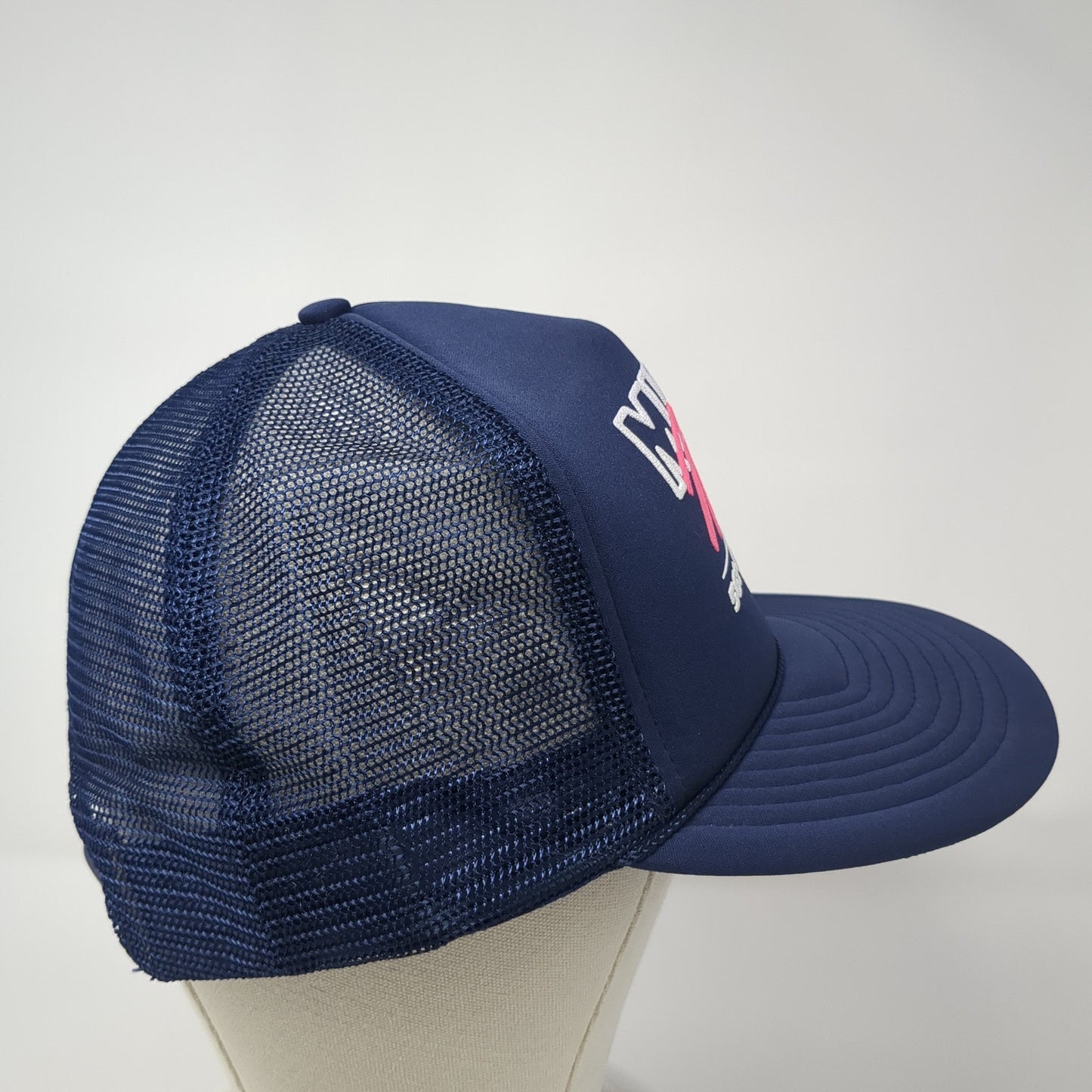 Mike's Noon 561-848-8323 Trucker Hat Blue One Size Adjustable Mesh Back San Sun