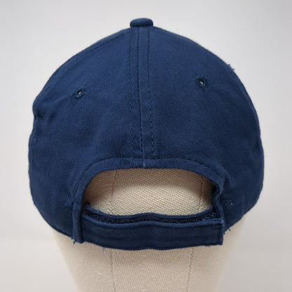 George Strapback Baseball Cap Blue One Size Adjustable Vented Holes Blank