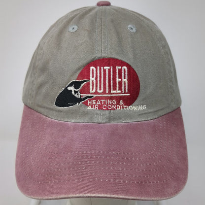 Port Authority Baseball Cap Gray Red OSFM Butler Heating Air Conditioning Hat