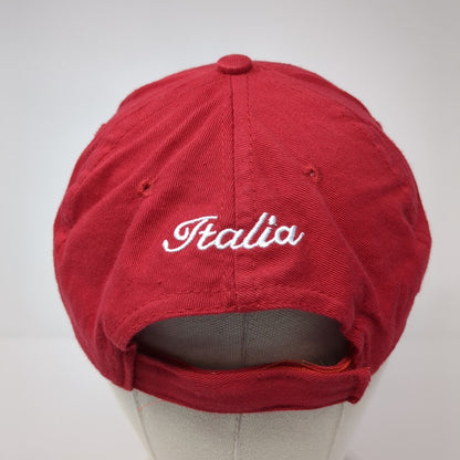 Venezia Italia Strapback Hat Red 59cm Adjustable Embroidered 6 Panel