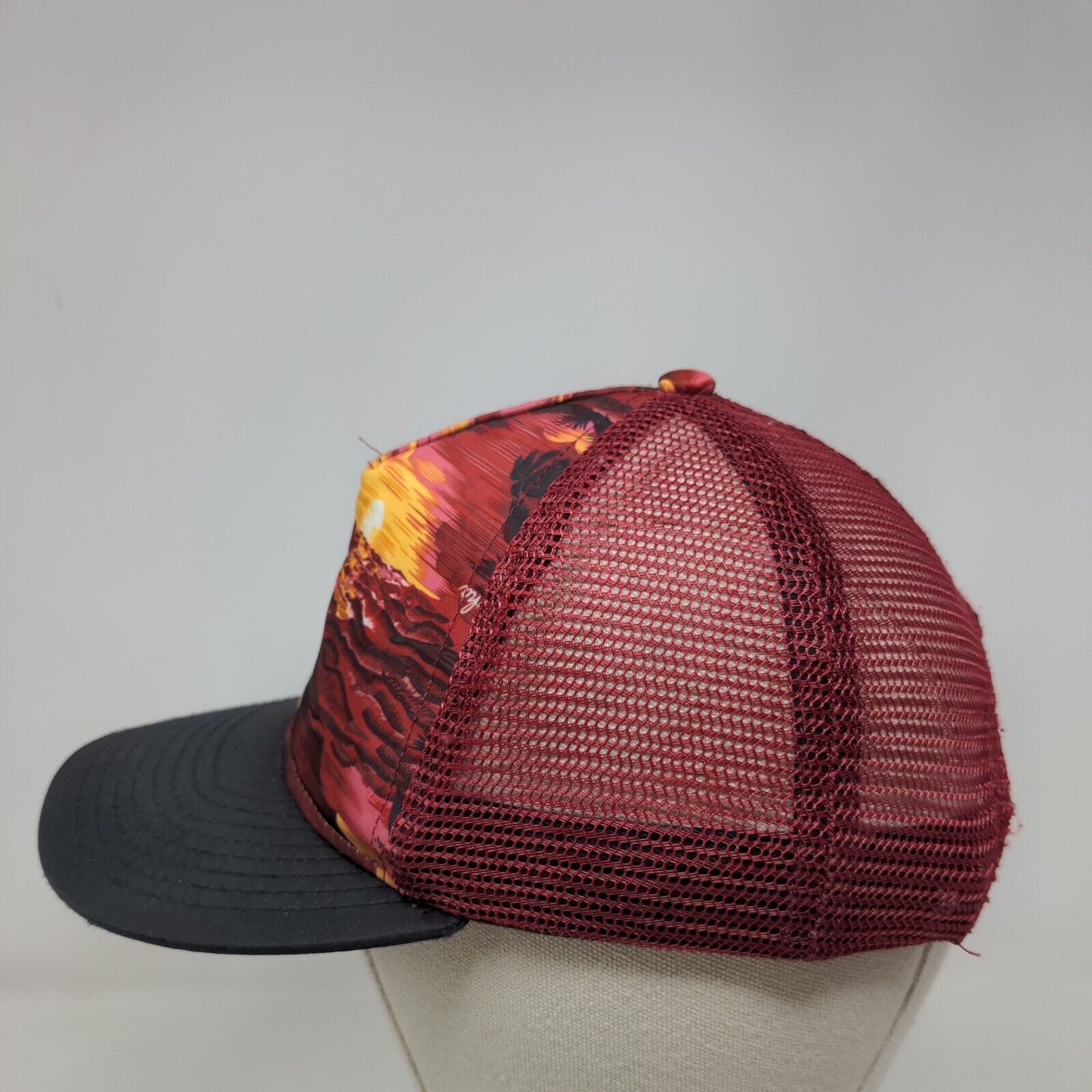 Hawaii Snapback Trucker Hat Multicolor One Size Adjustable Mesh Back Art Class
