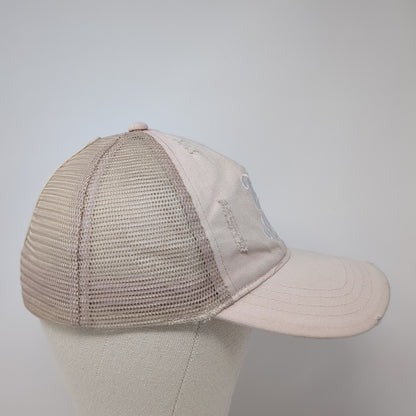 Tired As A Mother Ponytail Baseball Cap Multicolor One Size Distressed Mesh Back