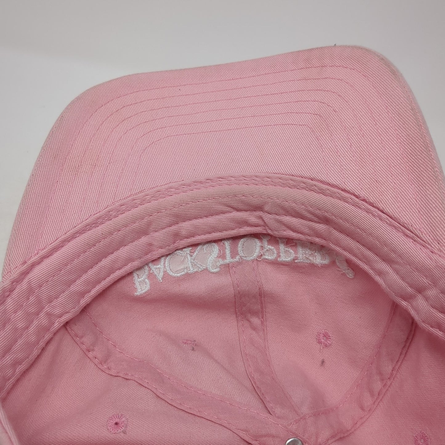 Backstoppers Since 1959 Strapback Hat Pink One Size Adjustable Fahrenheit