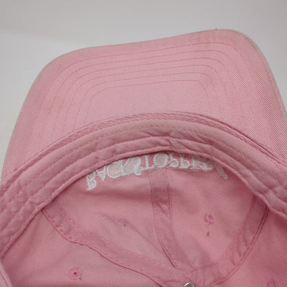 Backstoppers Since 1959 Strapback Hat Pink One Size Adjustable Fahrenheit