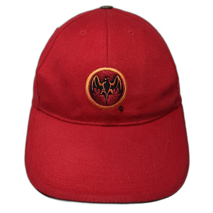 Bacardi Baseball Cap Red One Size Bat Logo Side Embroidery ESTD 1862 Hat