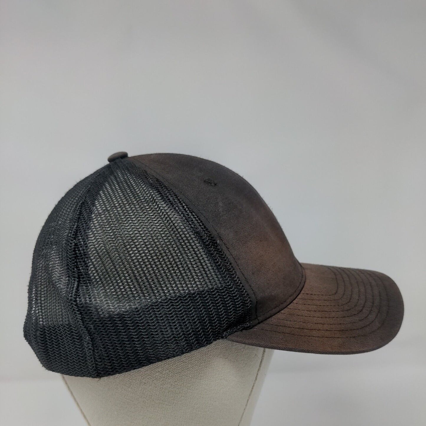 Golden Age Snapback Mesh Back Trucker Hat Black One Size Richardson
