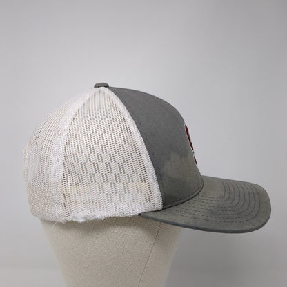 Letter S Snapback Trucker Hat Gray OS Adjustable Mesh Back Pacific Headwear