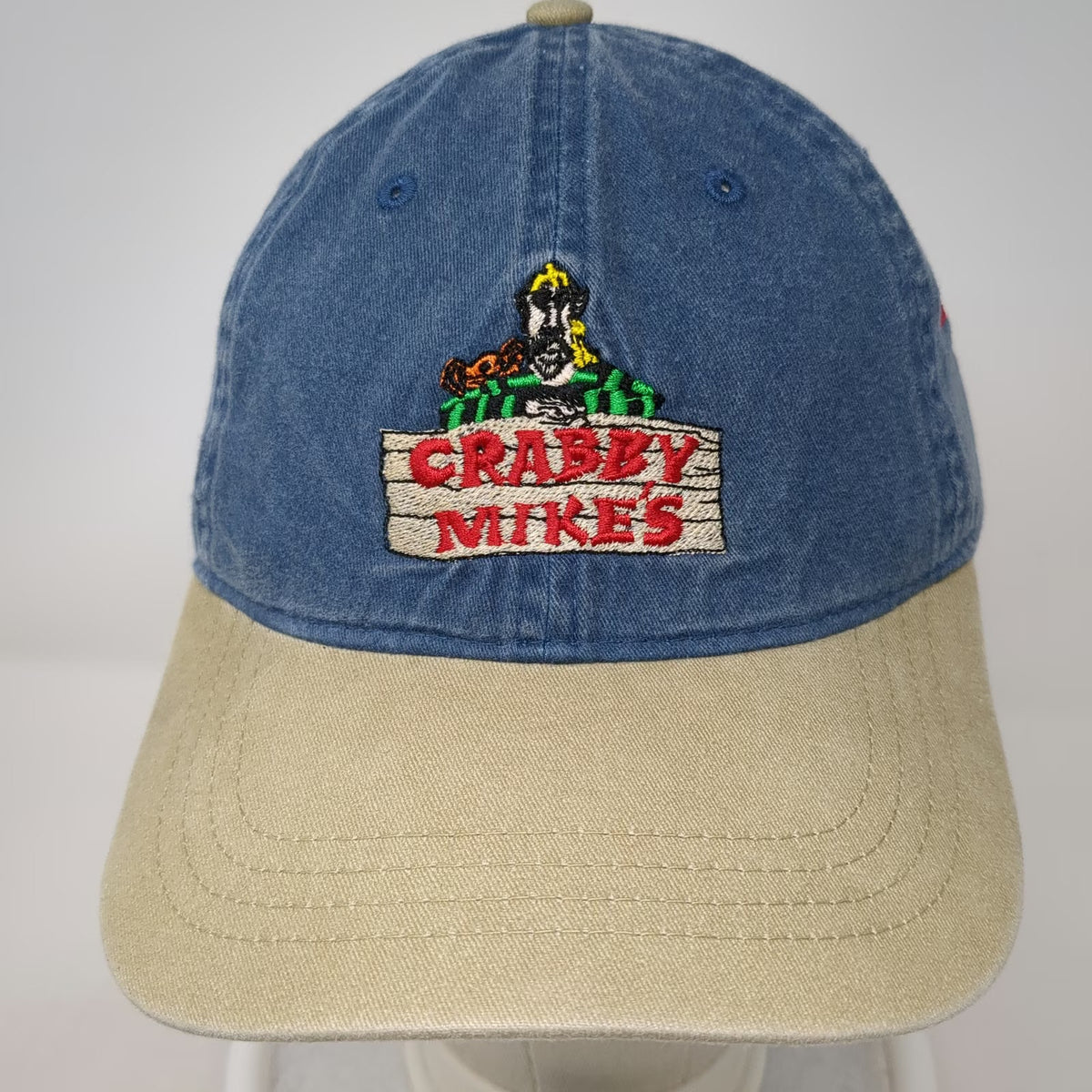 OTTO Crabby Mikes Seafood Surfside Beach SC Blue Baseball Cap One Size Hat