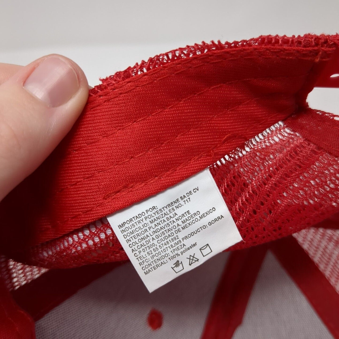 Mazatlan Just Add Water Snapback Trucker Hat Red OS 57cm Mesh Back Kndit Caps